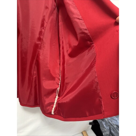 Apostrophe Women’s Red Blazer Size 14 - Picture 5 of 11